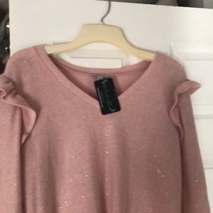 Pink sparkle sweater